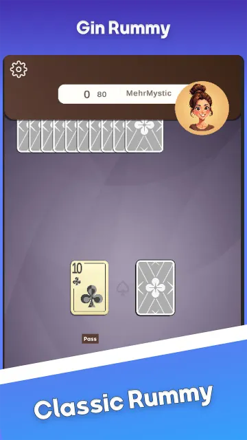 Gin Rummy: Classic Online Game — Screenshots 1